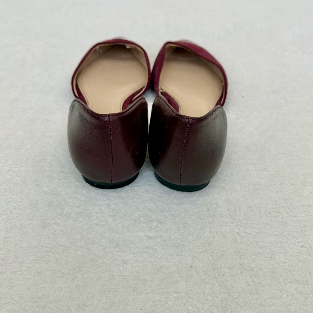 Vince Camuto Plum Suede Pointed Toe Flats - Picture 4 of 8